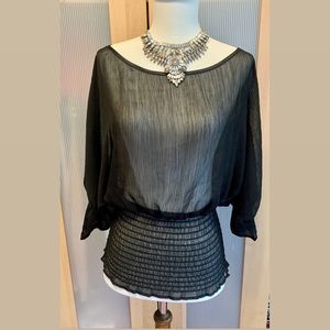 Guess dolman blouse black S